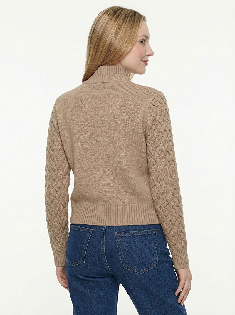 Regular Long Crop Kadın Kazak