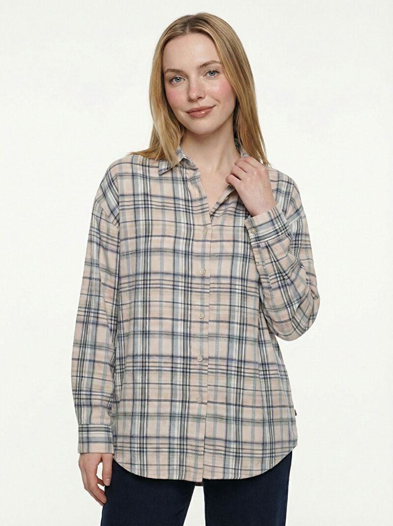 Loose Fit Kadın Gömlek U.kol