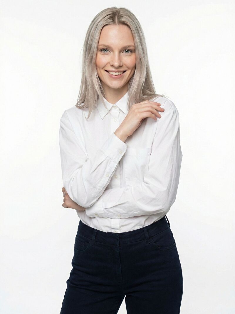 Loose Fit Kadın Gömlek U.kol