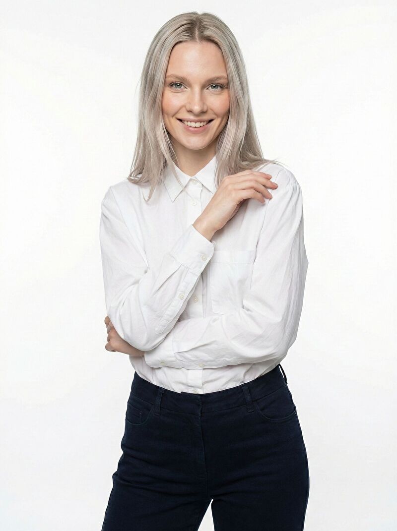 Loose Fit Kadın Gömlek U.kol