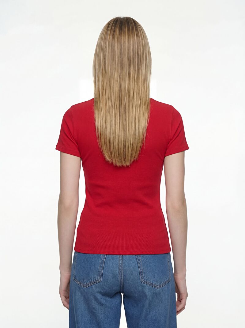 Slim Fit Kadın Tshirt K.kol