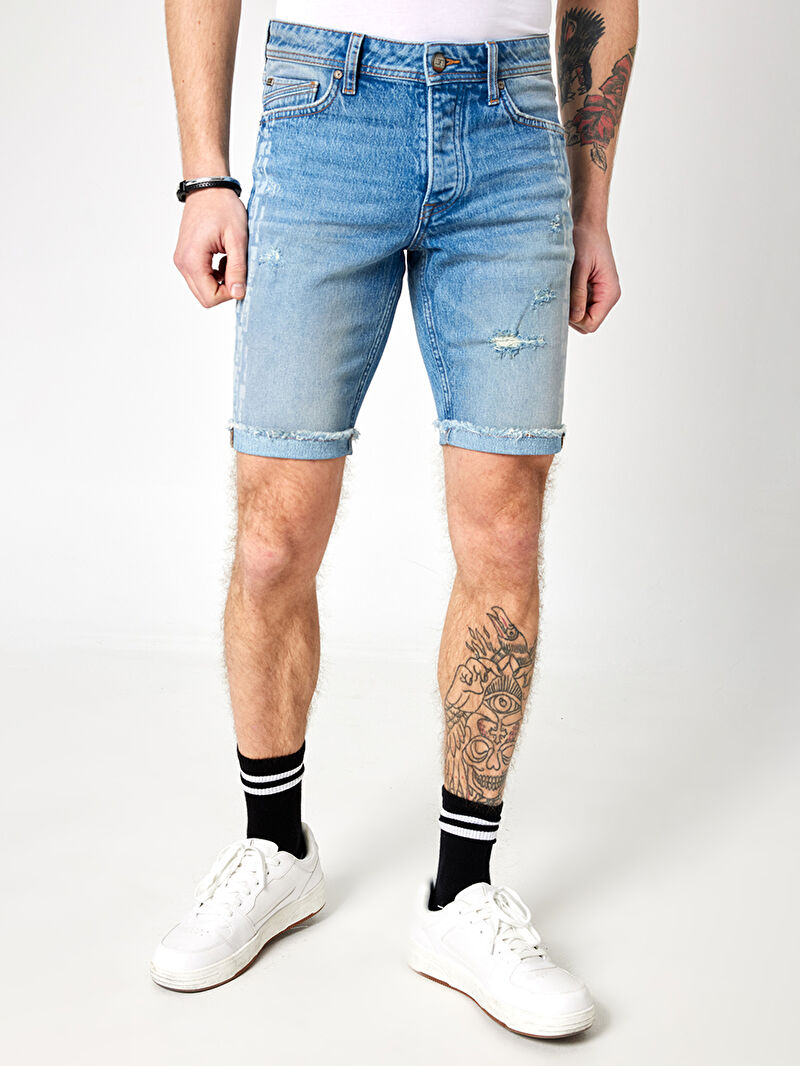 Slim Fit Erkek Şort