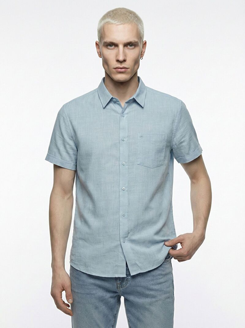 Regular Fit Erkek Gömlek K.kol