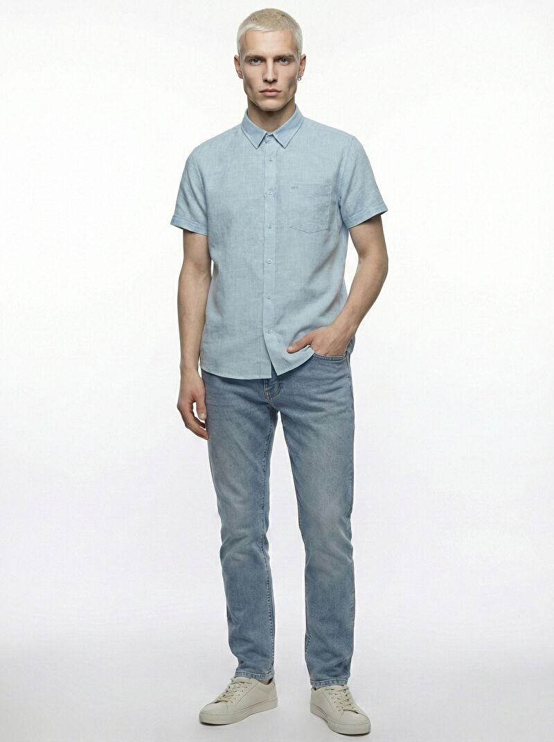 Regular Fit Erkek Gömlek K.kol