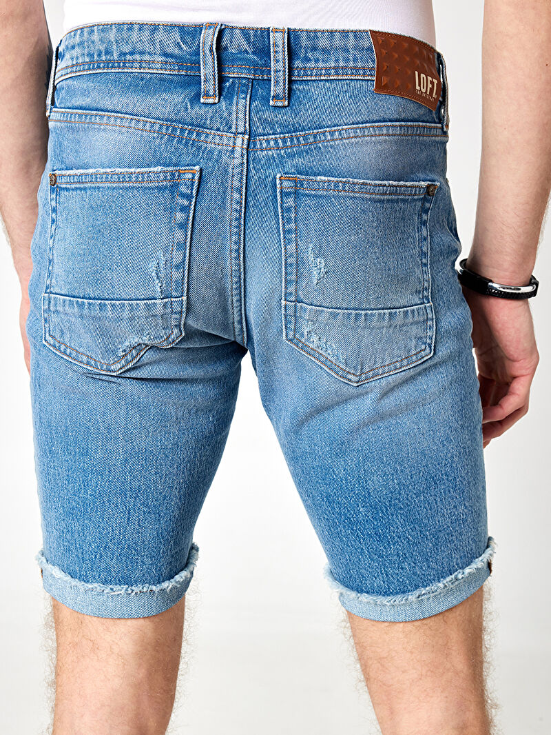 Slim Fit Erkek Şort