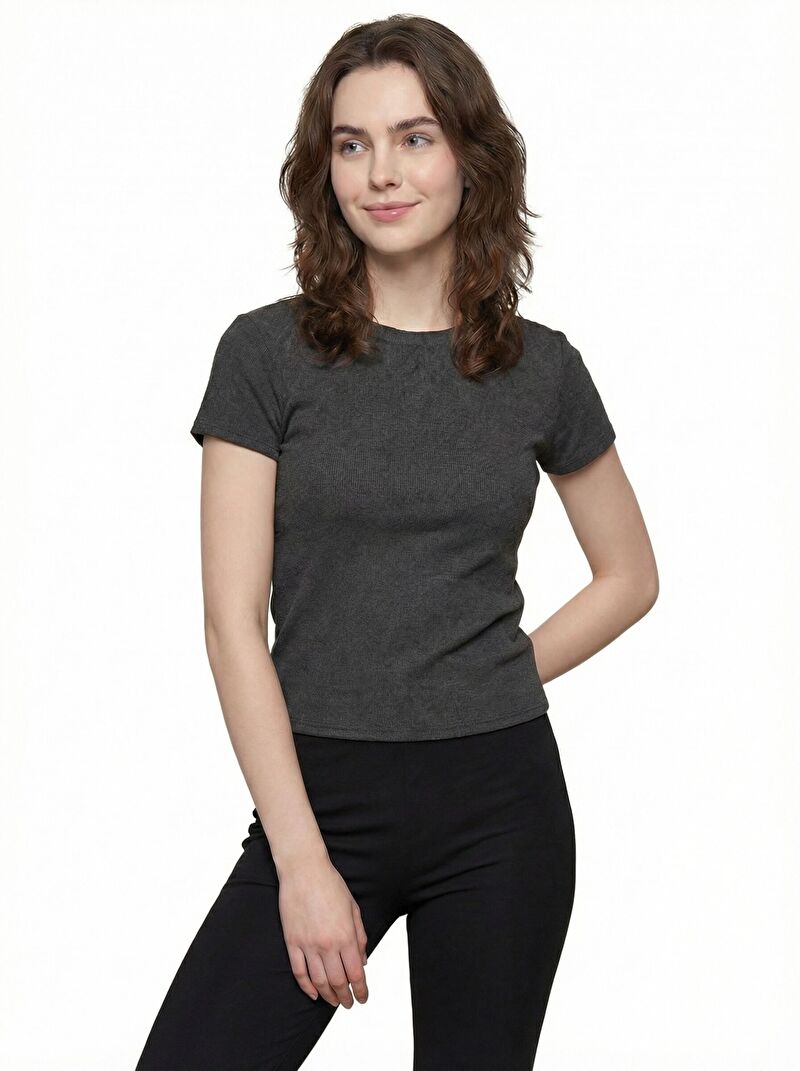 Slim Fit Kadın Tshirt K.kol