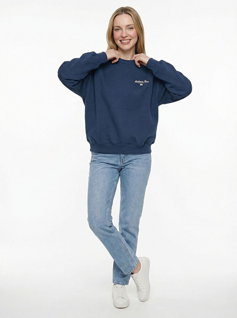 Oversize Fit Kadın Sweatshirt