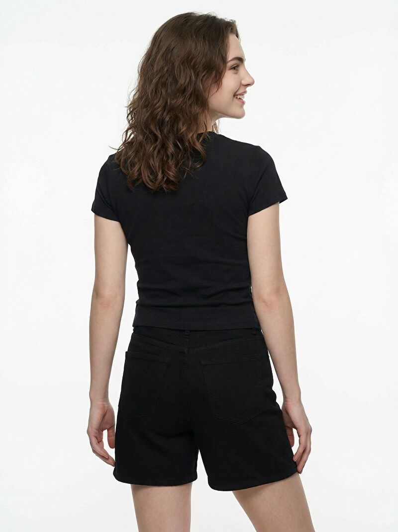 Slim Fit Kadın Tshirt K.kol