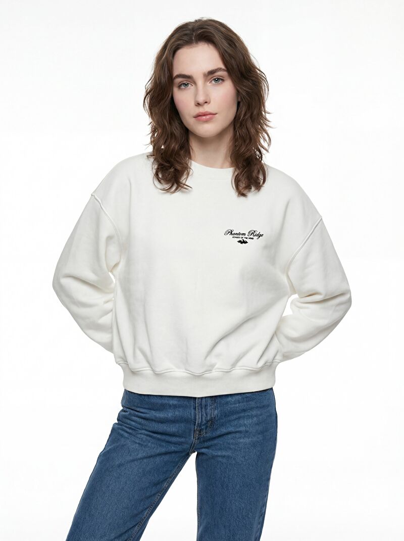 Oversize Fit Kadın Sweatshirt