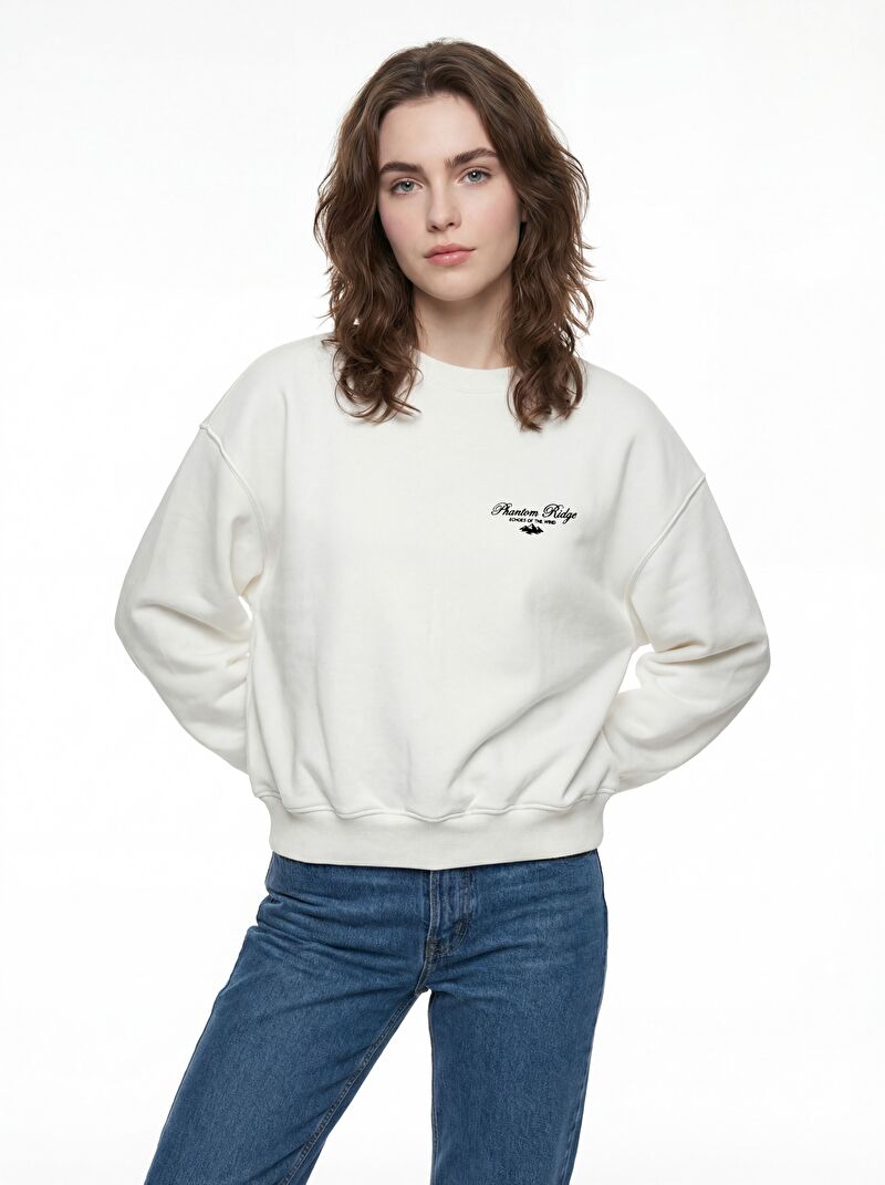 Oversize Fit Kadın Sweatshirt