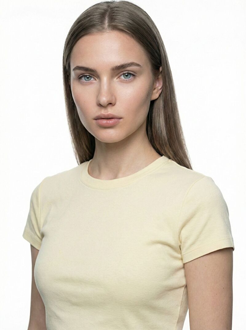 Slim Fit Kadın Tshirt K.kol