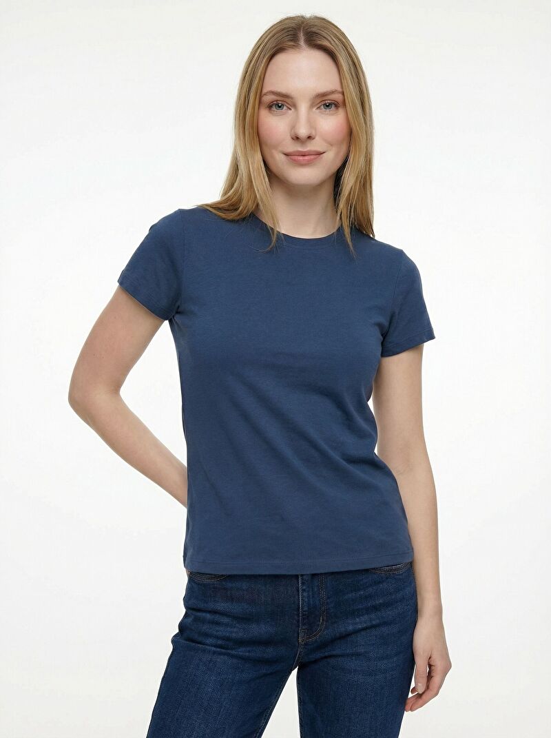 Slim Fit Kadın Tshirt K.kol