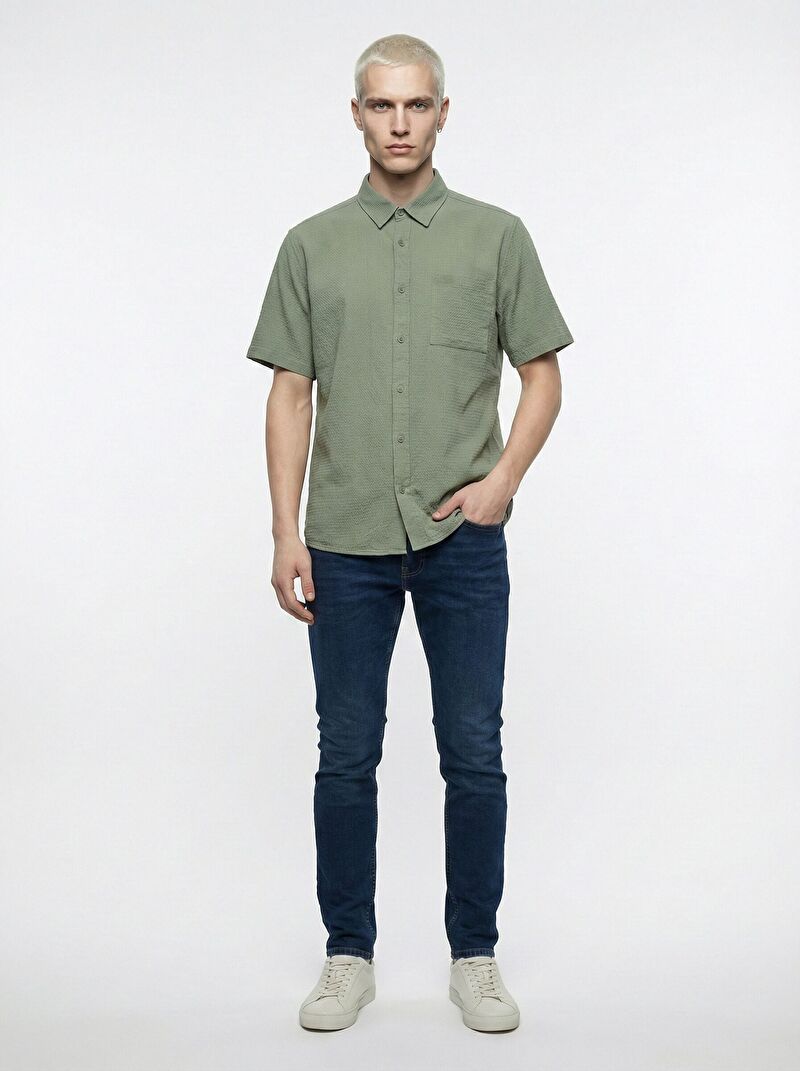 Relax Fit Erkek Gömlek K.kol
