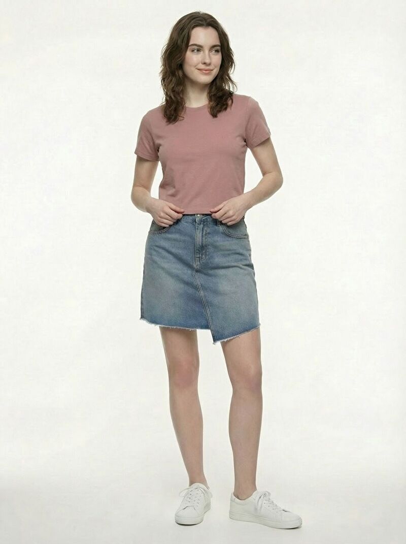 Slim Fit Kadın Tshirt K.kol