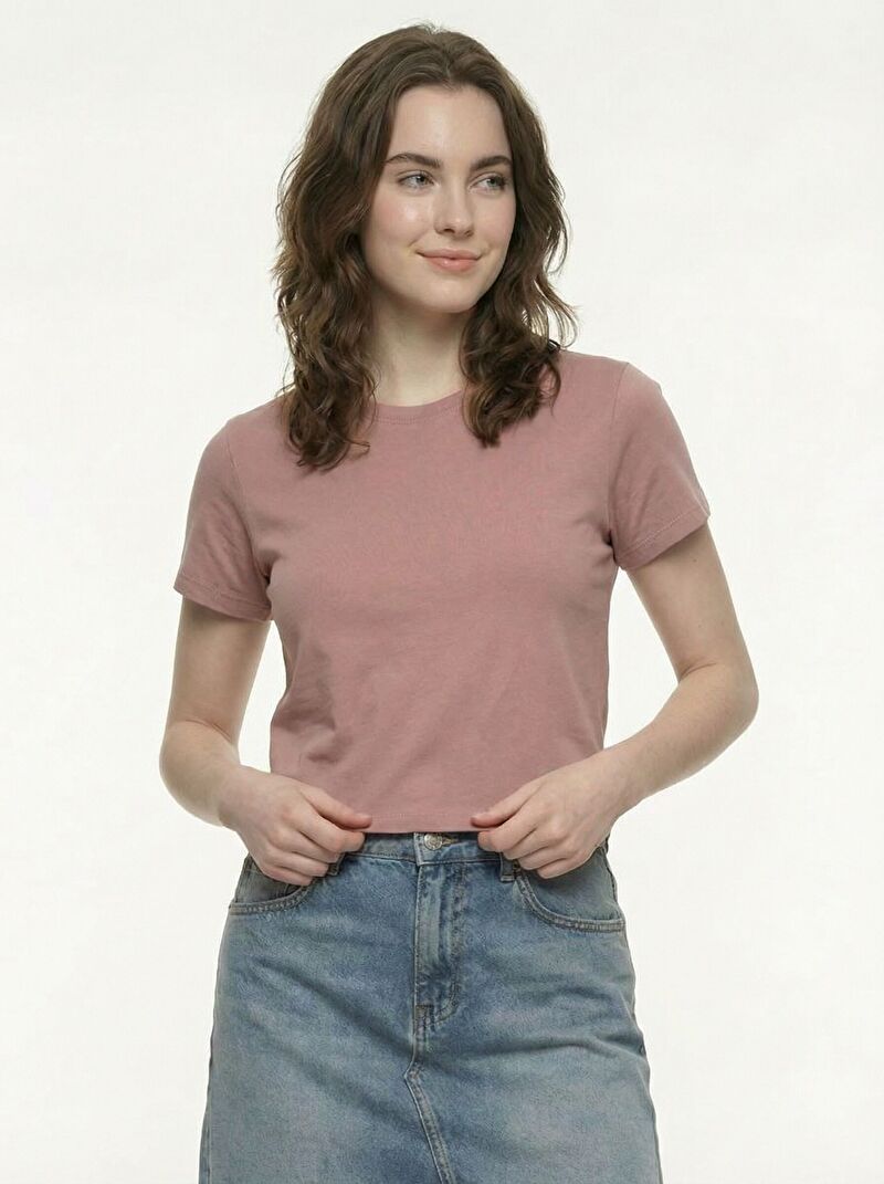 Slim Fit Kadın Tshirt K.kol