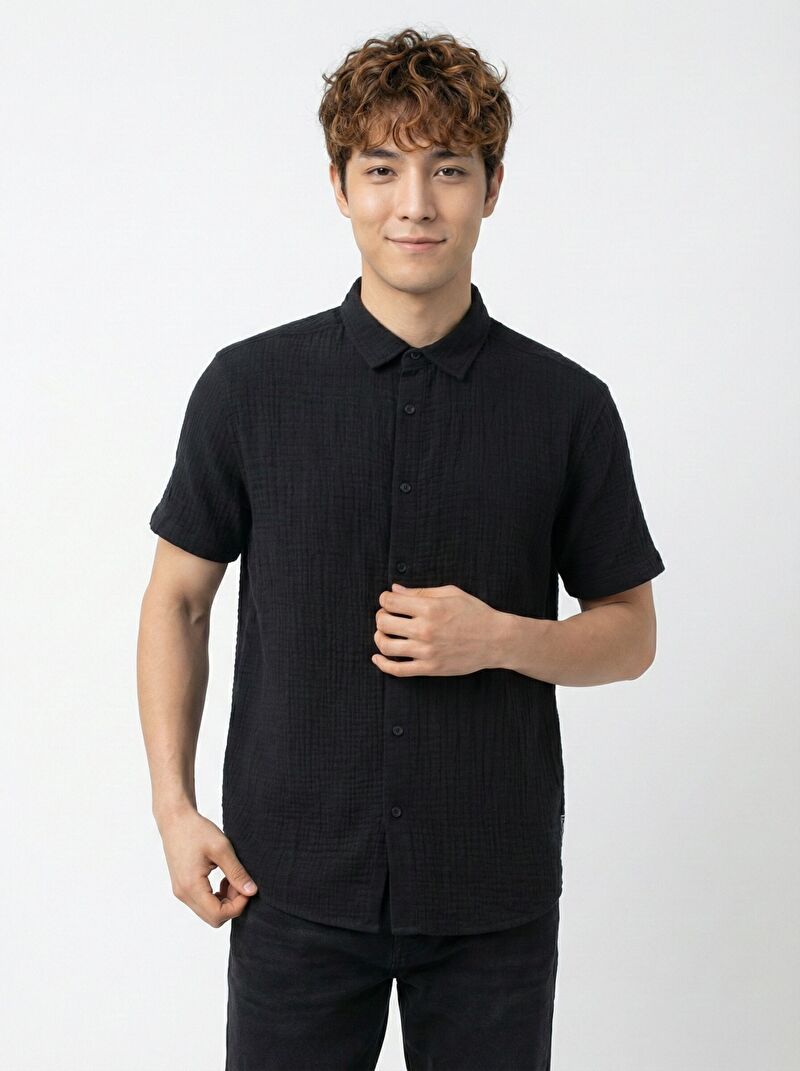 Regular Fit Erkek Gömlek K.kol