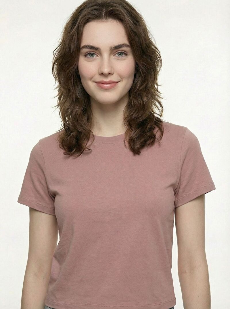 Slim Fit Kadın Tshirt K.kol