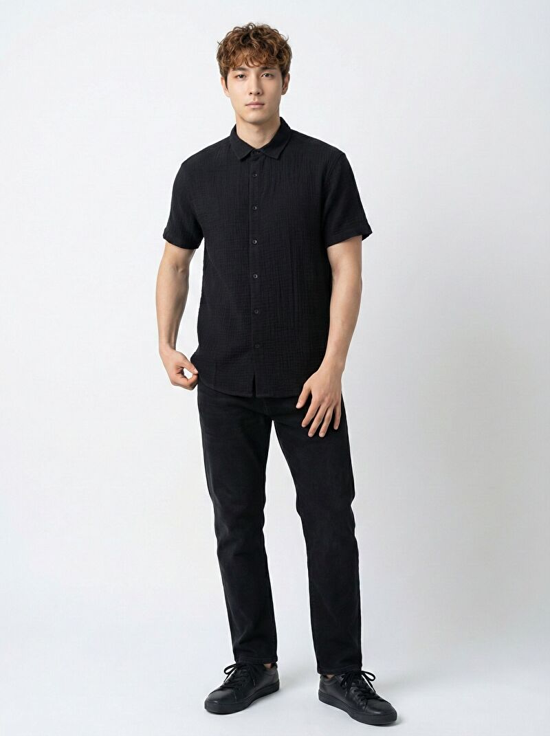 Regular Fit Erkek Gömlek K.kol