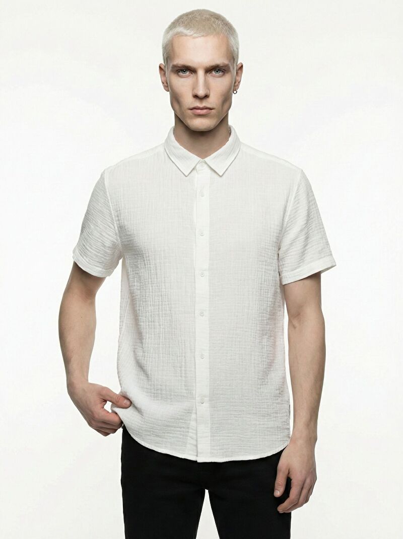 Regular Fit Erkek Gömlek K.kol