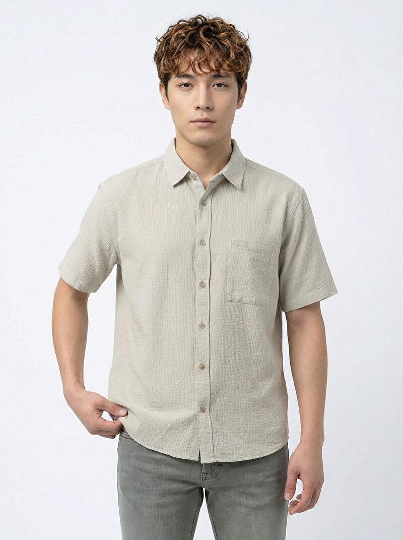 Relax Fit Erkek Gömlek K.kol