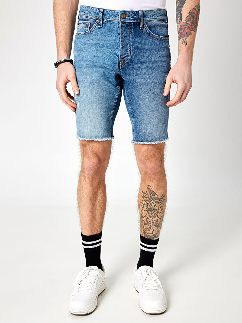 Slim Fit Erkek Şort