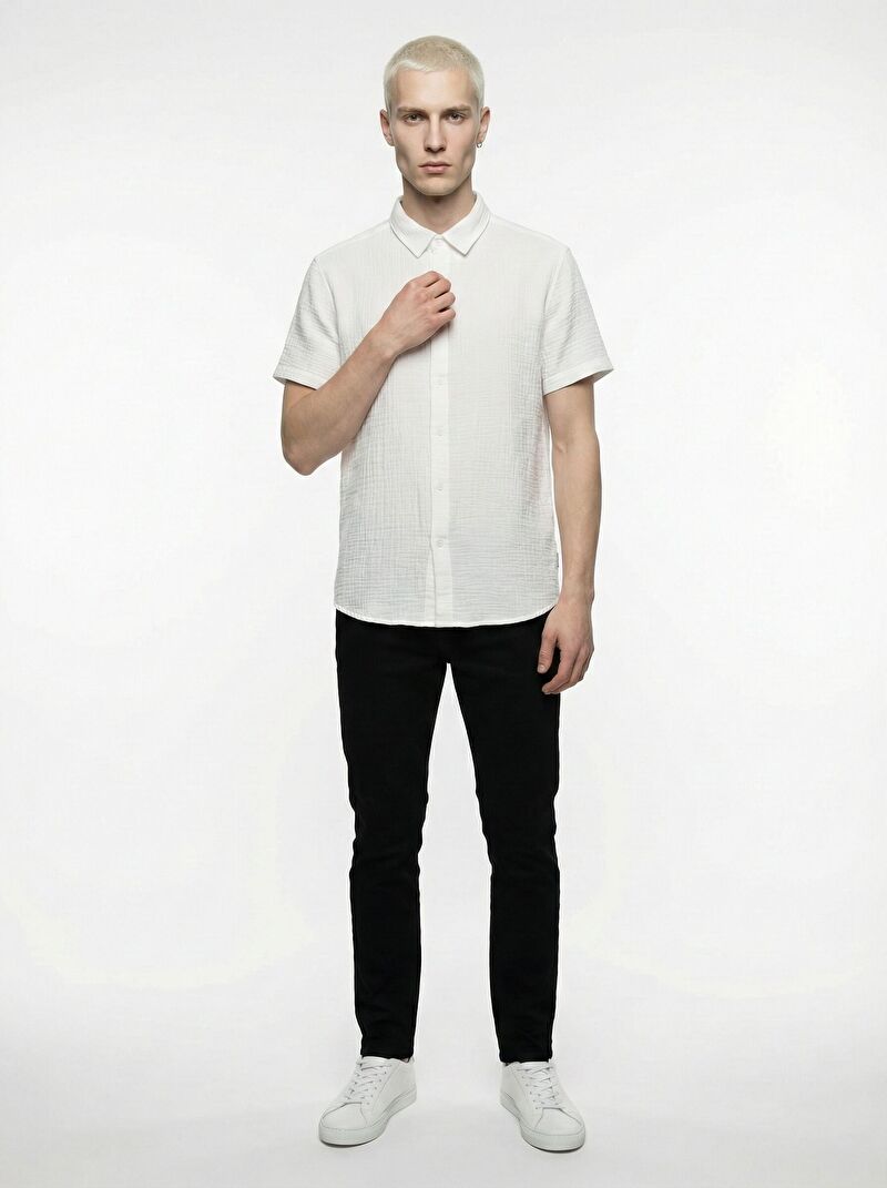 Regular Fit Erkek Gömlek K.kol