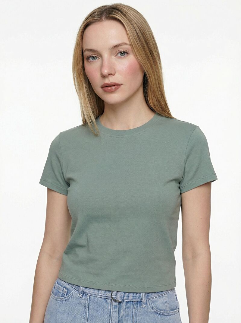 Slim Fit Kadın Tshirt K.kol