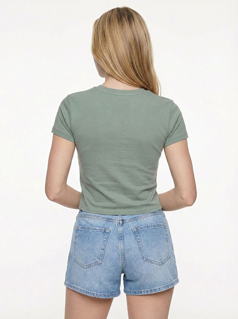 Slim Fit Kadın Tshirt K.kol