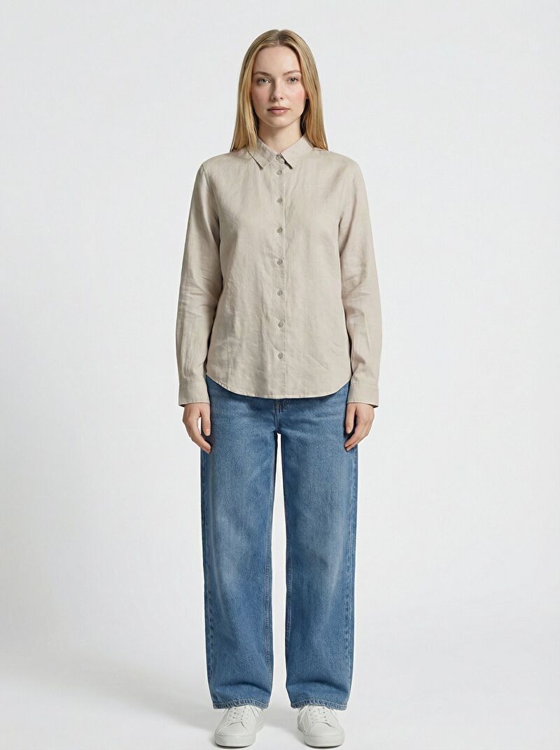 Regular Fit Kadın Gömlek U.kol