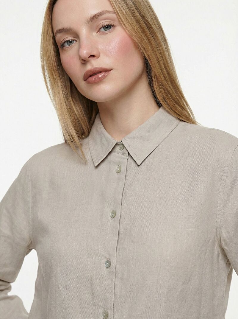 Regular Fit Kadın Gömlek U.kol