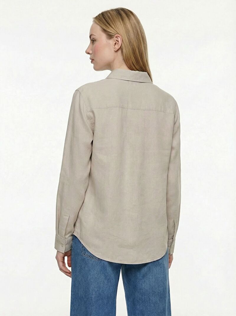 Regular Fit Kadın Gömlek U.kol