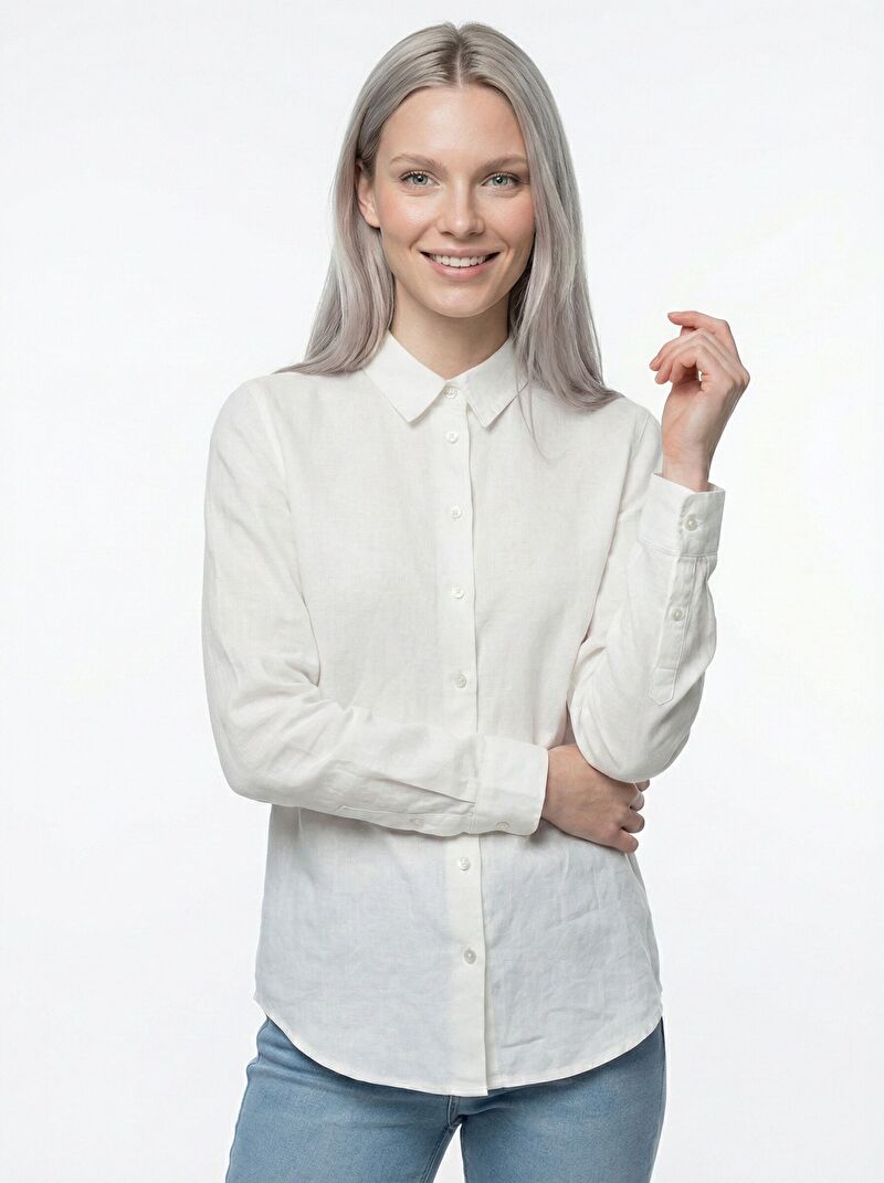 Regular Fit Kadın Gömlek U.kol