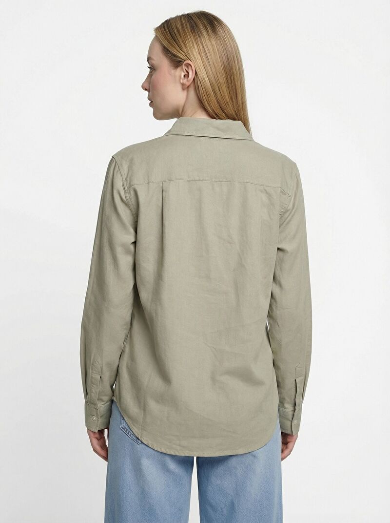 Regular Fit Kadın Gömlek U.kol