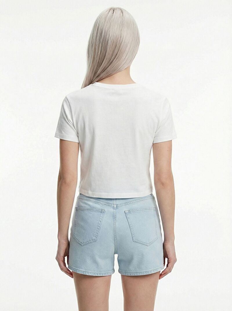 Long Crop Kadın Tshirt K.kol