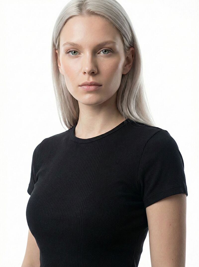 Slim Fit Kadın Tshirt K.kol