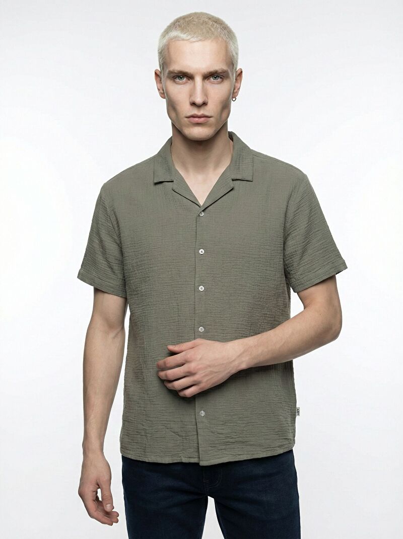 Relax Fit Erkek Gömlek K.kol