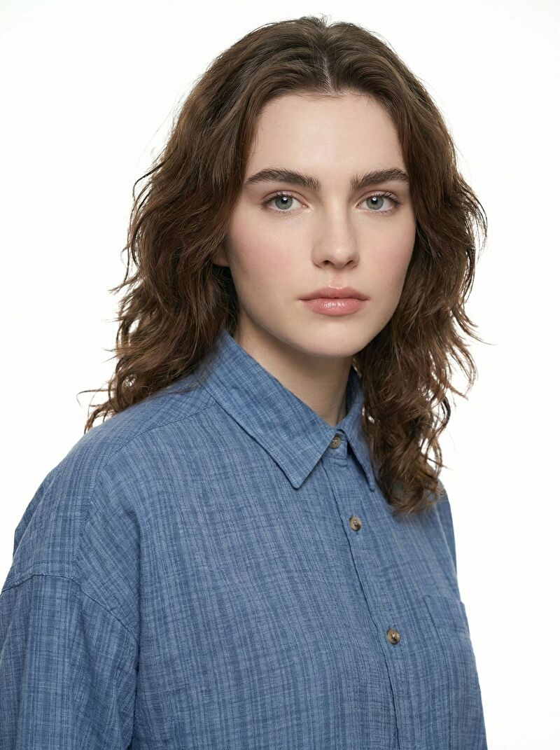 Loose Fit Kadın Gömlek U.kol