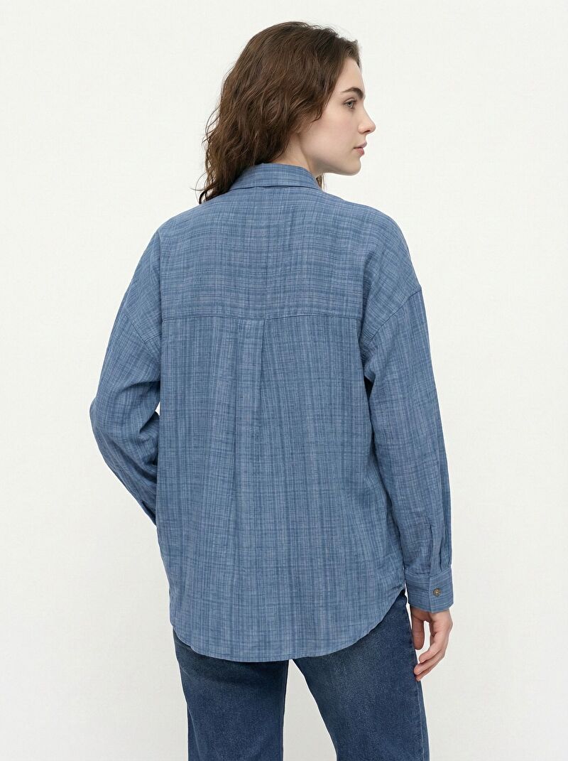 Loose Fit Kadın Gömlek U.kol