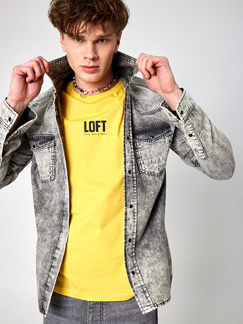 Slim Fit Erkek Gömlek U.kol