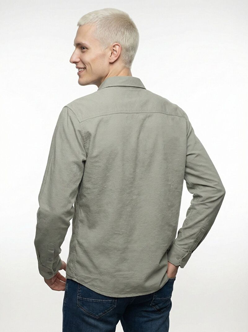 Regular Fit Erkek Gömlek U.kol