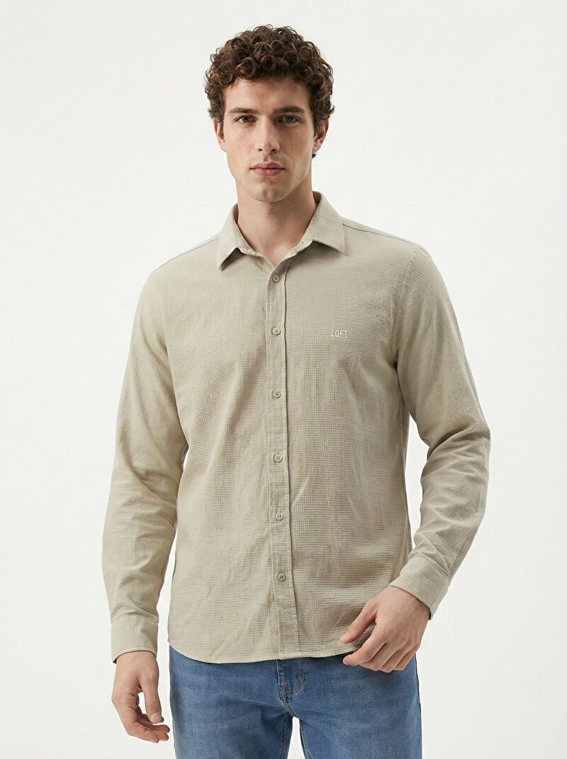 Regular Fit Erkek Gömlek U.kol