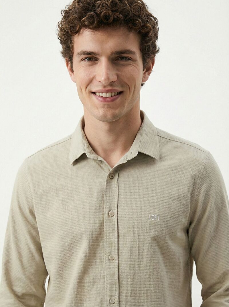 Regular Fit Erkek Gömlek U.kol