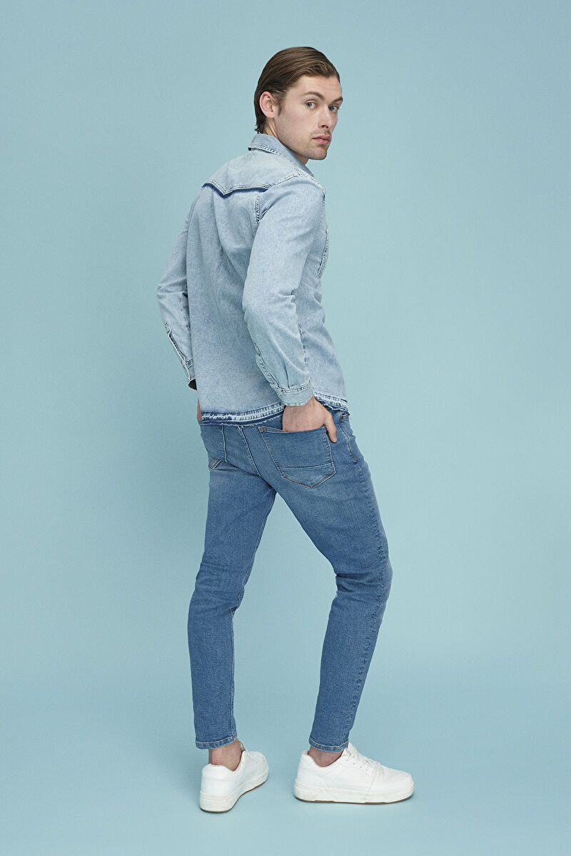 Slim Fit Erkek Gömlek U.kol