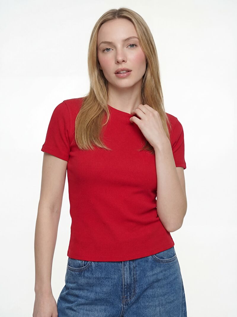 Slim Fit Kadın Tshirt K.kol