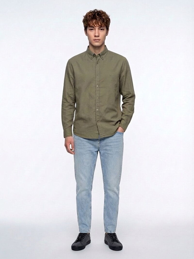 Relax Fit Erkek Gömlek U.kol