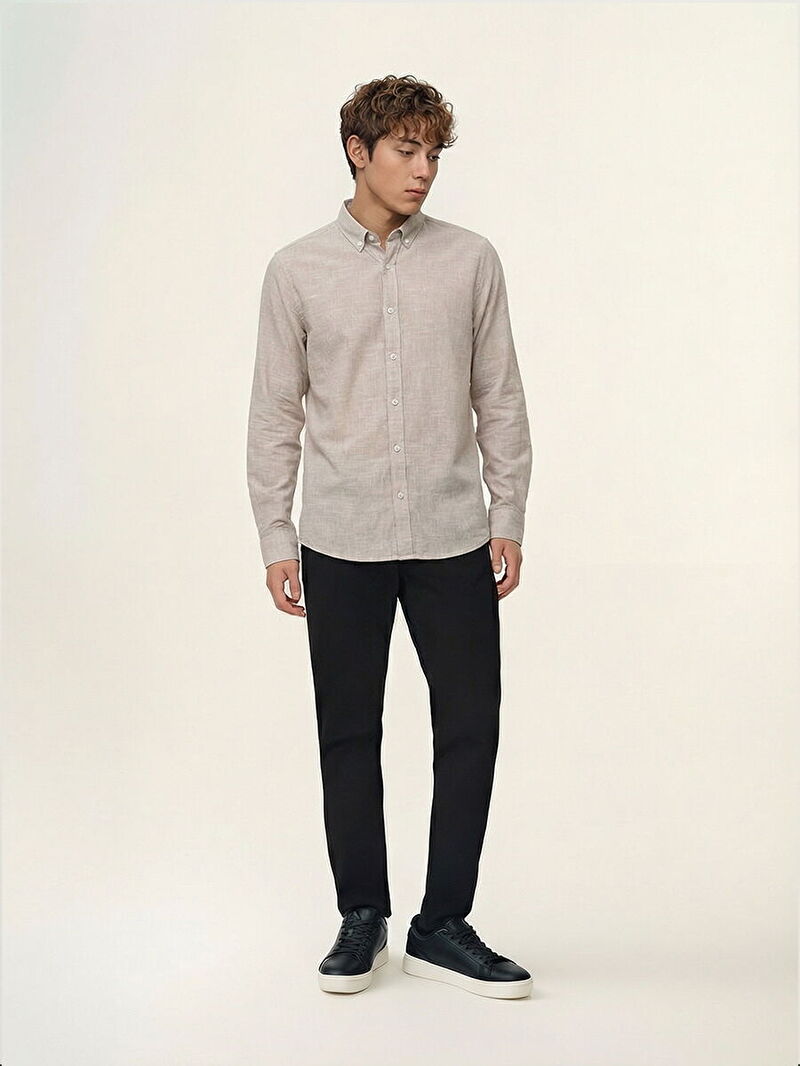 Regular Fit Erkek Gömlek U.kol