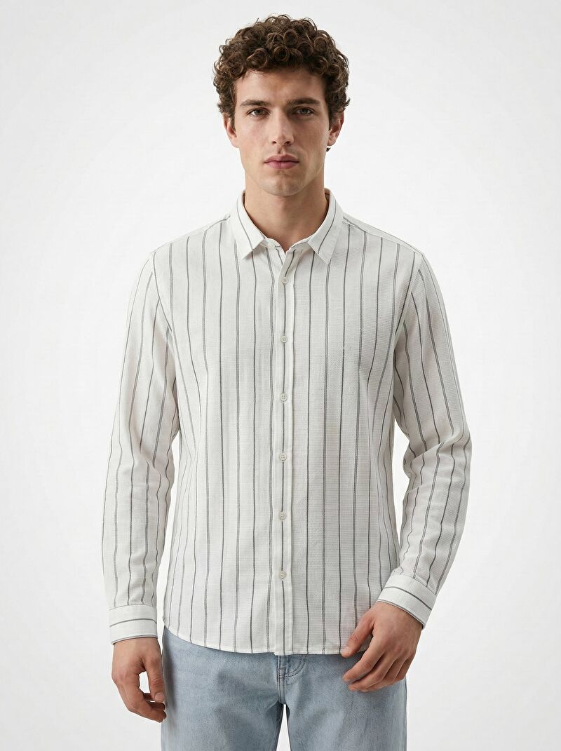 Regular Fit Erkek Gömlek U.kol