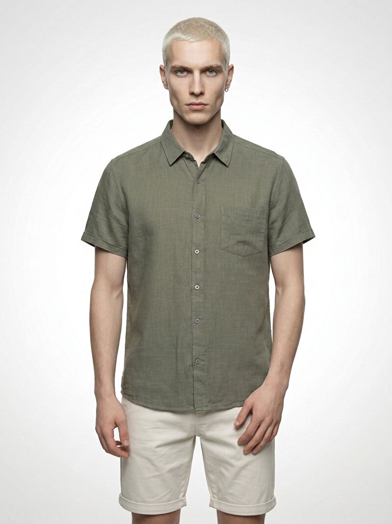 Regular Fit Erkek Gömlek K.kol