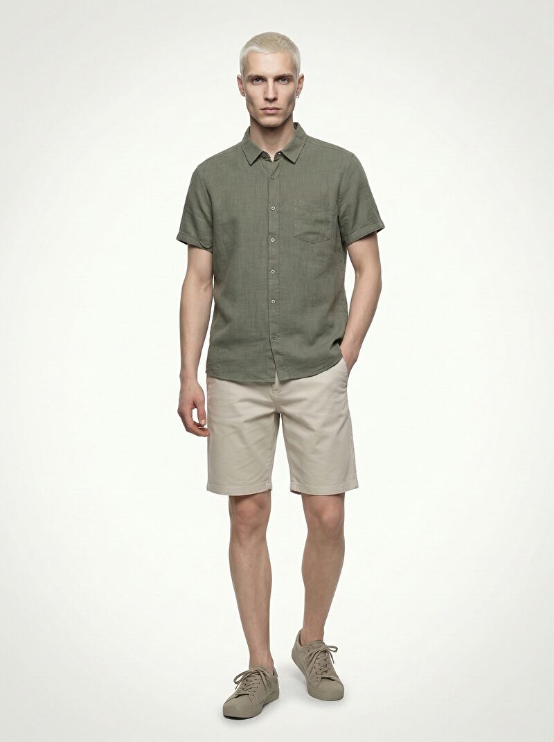 Regular Fit Erkek Gömlek K.kol