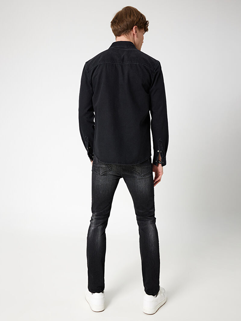 Slim Fit Erkek Gömlek U.kol